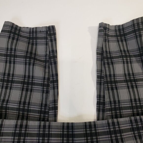 Nine West Black Plaid Heidi Pull On Skinny Pants womens size 8 Wide Waist Band - Picture 7 of 8